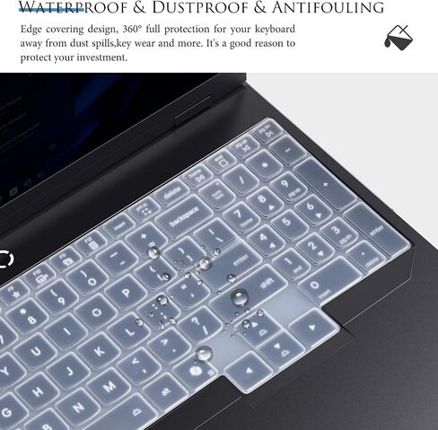 Keyboard Cover for Lenovo Legion Pro 5 5i Gen 10 16" / Legion 5 5i Gen 10 16", Lenovo Legion Pro 7 7i Gen 10 16" / Legion 7i Gen 10 / Legion 9 9i Gen 10 18" Keyboard Skin - Clear in Saudi Arabia