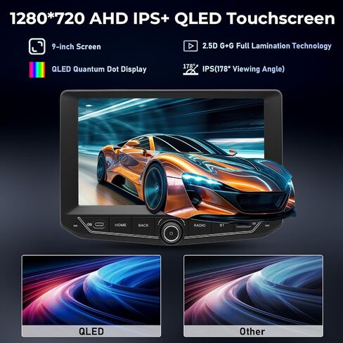 9" Android 14 Car Radio Stereo for Jeep Wrangler JL & Gladiator Pickups JT 2018 2019 2020 2021 2022 |Octa-Core 4+64GB| GPS Navigation|CarPlay & Android Auto|4G LTE/5G WiFi|1280x720P IPS QLED Screen in Saudi Arabia