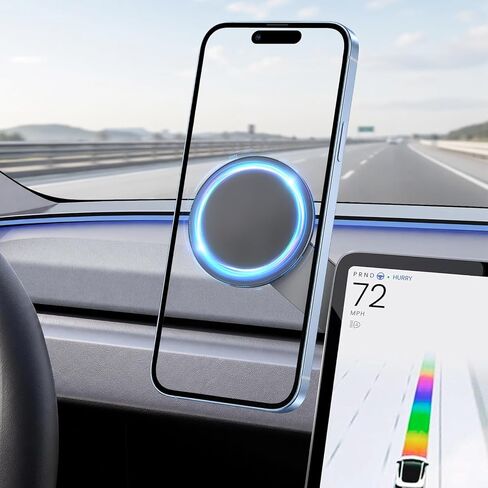 Magnetic Phone Mount for Tesla Model 3/Y, Hideable Screen Phone Holder in Saudi Arabia