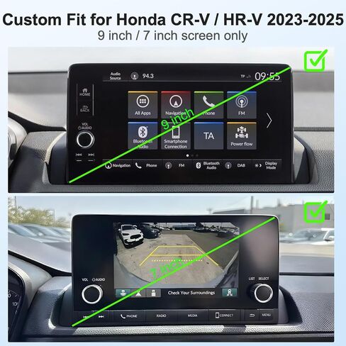 LECART Car Phone Holder Fit for Honda CR-V HR-V 2023 2024 2025 2026 7/9 Inches Screen, Custom Fit Mount with 360 Degree Rotation, Hands Free Navigation Bracket for Cellphones in Kuwait