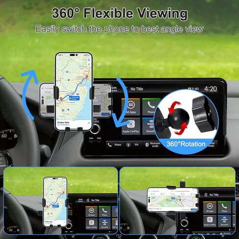 LECART Car Phone Holder Fit for Honda CR-V HR-V 2023 2024 2025 2026 7/9 Inches Screen, Custom Fit Mount with 360 Degree Rotation, Hands Free Navigation Bracket for Cellphones in Kuwait