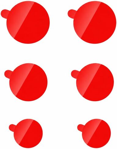 6 Replacement Adhesive Pads in 3 Sizes Compatible with Nite IZE Steelie Dash Mount, Strong Hold Mounting Tape, Adhesive Only in Saudi Arabia