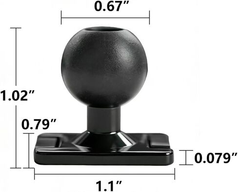 BEERTE Car Phone Mount Accessories Car Phone Holder Turn The Ball Head 2pcs in Saudi Arabia