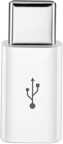 محول موصل USB صغير أنثى إلى USB من النوع C ذكر من NEORTX للشحن ونقل البيانات، أبيض in Kuwait