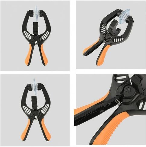 Screen Separation Device Phone Screen Opening Tool Removal Pliers Suction Cup Clamp With Spring Hinge PVC Body Suitable for workbench setup gadget fixing in Kuwait