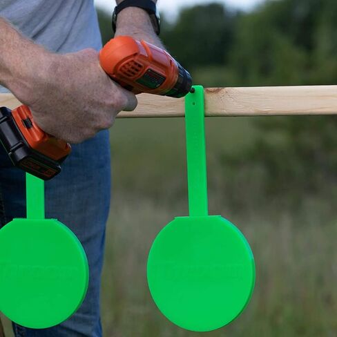 Throom - Reactive Self Healing Targets for Shooting, Set of 3 HangTuff Targets, Hanging Gun Target for Pistol or Rifle, for Indoor and Outdoor Range, Ricochet Free in Saudi Arabia