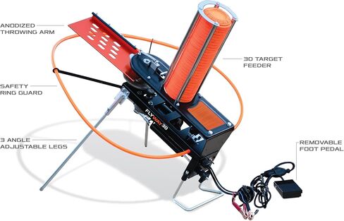 افعل كل شيء في الهواء الطلق Flyway 30-30 Clay Automatic Clay Pigeon Thrower in Kuwait