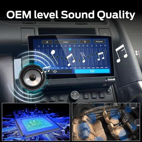 Single DIN Car Stereo with Flip Out Screen Wireless CarPlay Android Auto, Flip up Touch Screen car Radio with OEM Level Sound Quality Bluetooth AM FM in Kuwait