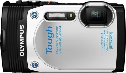 Olympus Stylus TG-850 IHS 16 MP Digital Camera (White) - International Version in Kuwait