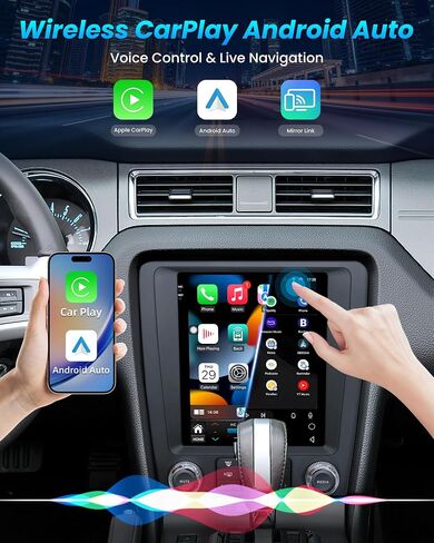 8-Core 4+64G Android Head Unit for Ford Mustang 2010-2014 - 10.1Inch Touchscreen with Wireless CarPlay Android Auto 5G WiFi GPS Navigation RDS High-Fidelity Sound in Saudi Arabia
