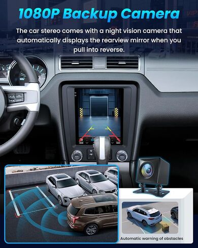 8-Core 4+64G Android Head Unit for Ford Mustang 2010-2014 - 10.1Inch Touchscreen with Wireless CarPlay Android Auto 5G WiFi GPS Navigation RDS High-Fidelity Sound in Saudi Arabia
