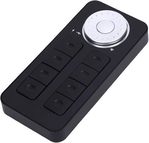 Focket BOSTO Shortcut Keypad, 8 Keys Multifunctional Dial Digital Drawing Tablet Keypad, Video Editing with 2.4G WiFi USB C Connection for Digital Drawing Video Editing Photo in Kuwait
