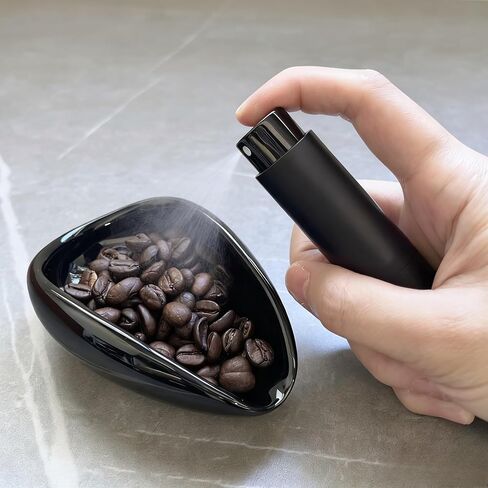 Coffee Bean Dosing Cup and Spray Bottle Set, Mini Coffee Spoon Holder, Coffee Bar Accessories, Single Dose Measuring Tray Kit for Espresso in Saudi Arabia