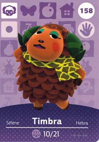 Nintendo Animal Crossing Happy Home Designer Amiibo Card Timbra 158/200 USA Version in Kuwait
