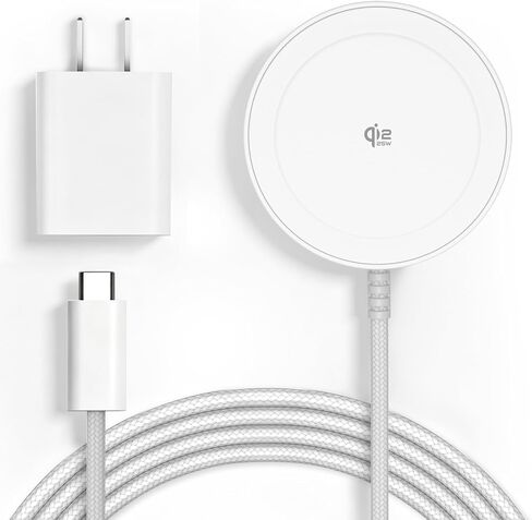 شاحن MagSafe اللاسلكي، قاعدة شحن مغناطيسية سريعة 6 أقدام 25 وات لأجهزة سامسونج in Kuwait