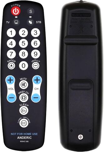 Anderic EzWipe Universal TV Remote Control - 1-Device - TV Only in Saudi Arabia