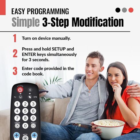 Anderic EzWipe Universal TV Remote Control - 1-Device - TV Only in Saudi Arabia