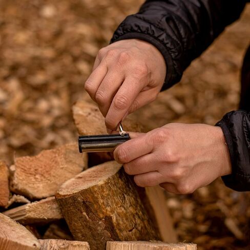 ASR Outdoor Compact Instant Lighter Survival Fire Starter Flint Rod with Compass Keychain in Kuwait