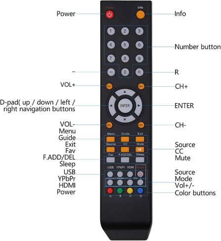 New Replacement Remote Control for Sceptre TV Universal Remote Control Compatible with All Sceptre TV LED LCD HDTV in Kuwait