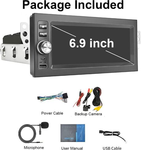 Plug&Play 1.5 Din Car Radio for Chevy Silverado 1995-2002，S10 1998-2002，Blazer 1998-2002，for GMC Suburban 1995-1999,Yukon 1995-2002 Sonoma 1998-2002，6.9 Inch IPS Touch Screen with Carplay Android auto in Saudi Arabia