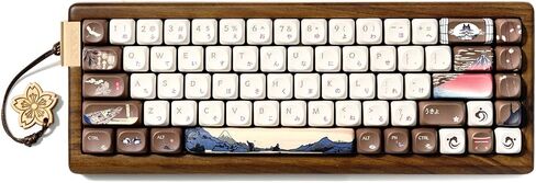 XVX MU68 Wooden Keyboard,Wireless RGB Mechanical Gaming Keyboard in Kuwait