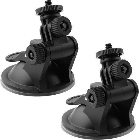 Dash Cam Suction Cup Camera Mount for Car, 360 Adjustable Dash Cam Suction Cup Mount with Strong Suctions, Portable Car Dashcam Mounts for Cars Dashcam, GPS, Phone Holder, 2PCS in Saudi Arabia