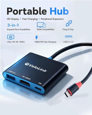 محول HDMI 2.1 USBC إلى HDMI لأجهزة Ipad/MacBook/الهاتف/الكمبيوتر المحمول 4k60/120 هرتز in Saudi Arabia