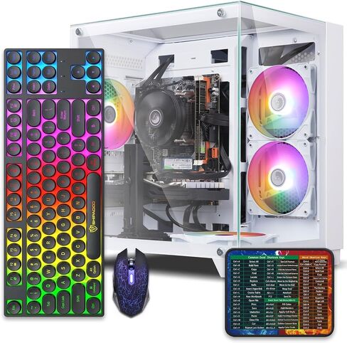 Prebuilt Gaming PC Desktop,Ryzen R5 5500,Business Home Tower Computers in Kuwait