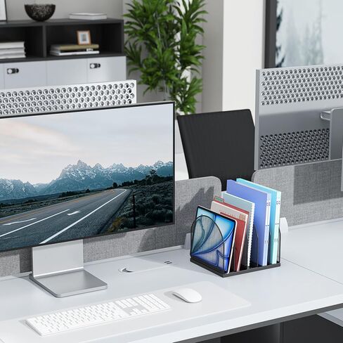 gianotter Monitor Stand with Drawer and 2 Pen Holder + Desk Organizer with 5 Compartments (Black) in Saudi Arabia