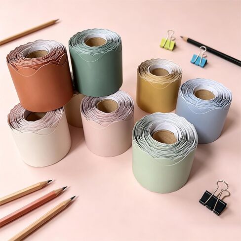 420ft，8 Rolls 2.24in x 52.5ft Boho Bulletin Board Borders in Kuwait