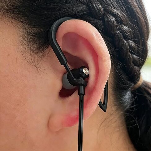 Radiation-Free Air Tube in-Ear Headphones, USB Type-C Wired EMF Blocking Earbuds with Volume Control & Microphone, for iPhone 15/16/17, Android Phones & USB-C Devices. (Black) in Saudi Arabia