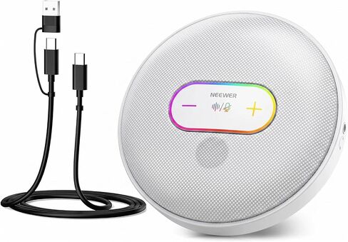 NEEWER UM04 AI USB Omnidirectional Desktop Condenser Microphone, Silver in Saudi Arabia