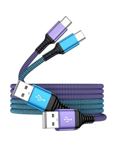 2Pack/3FT Carplay Cord USB to USB C Cable Fast Charging for iPhone 17 16 15 in Kuwait