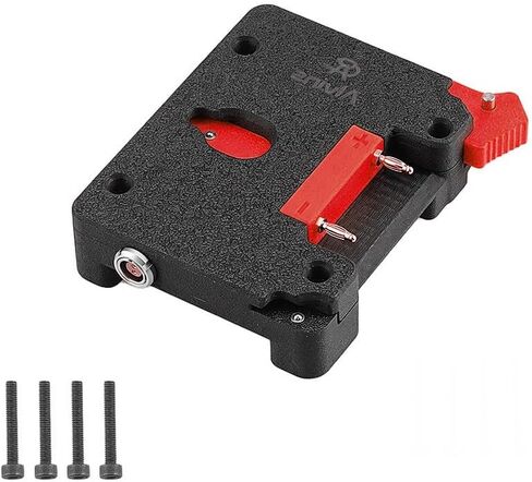 Alvins V-Mount Battery Plate for SmallHD Ultra 5 & Ultra 7 Monitor, Direct Contact Power Mount with 1× D-Tap & 2× 0B 2-Pin Outputs, Lightweight V-Lock Adapter Plate for Camera Rig, Red in Saudi Arabia