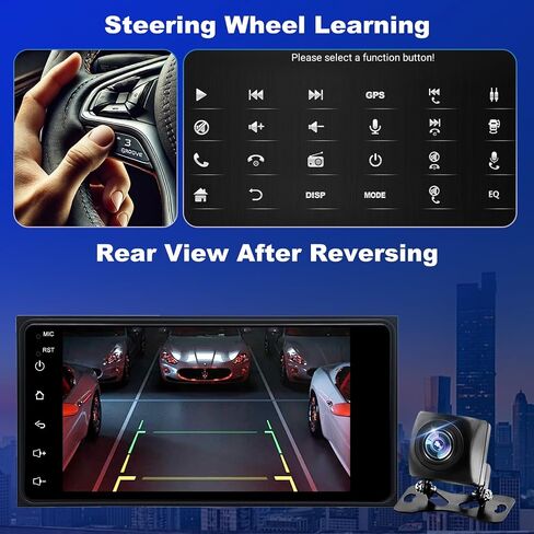 5GWifi Upgrade Car Radio for Toyota 4Runner 2003-2009, Tundra 2003-2006, Highlander 2001-2007, Camry 2002-2006, FJ Cruiser 2007-2014, 7inch Touchscreen Stereo GPS Wireless Carplay Android Auto Camera in Saudi Arabia