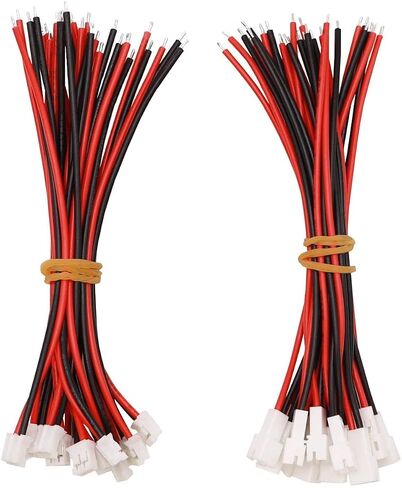 20pair 24AWG JST PH2.0 Male and Female 2pin Connector Cable for Battery JJRC H36 H67 Blade Inductrix E010 E013 in Kuwait