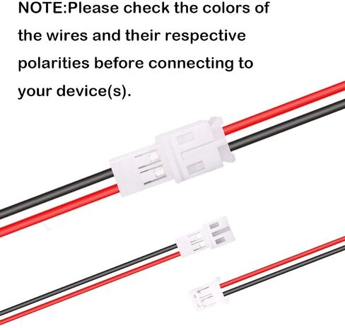 20pair 24AWG JST PH2.0 Male and Female 2pin Connector Cable for Battery JJRC H36 H67 Blade Inductrix E010 E013 in Kuwait
