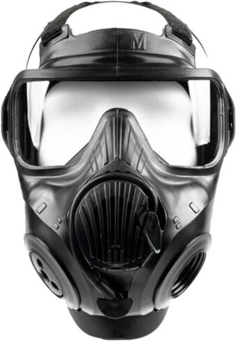 Avon C50 Protective Mask, Advanced CBRN Protection, Wide Field of Vision, Black, Medium in Saudi Arabia