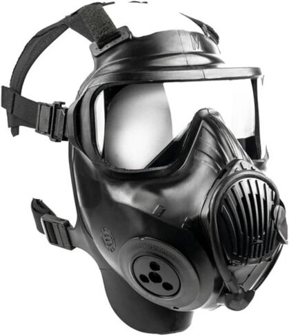 Avon C50 Protective Mask, Advanced CBRN Protection, Wide Field of Vision, Black, Medium in Saudi Arabia