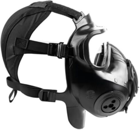 Avon C50 Protective Mask, Advanced CBRN Protection, Wide Field of Vision, Black, Medium in Saudi Arabia
