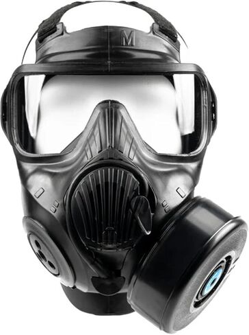 Avon C50 Protective Mask, Advanced CBRN Protection, Wide Field of Vision, Black, Medium in Saudi Arabia