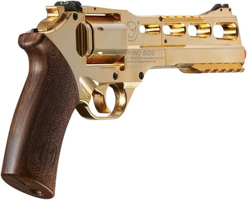 Lancer Tactical CoBranding Bo Manufacturer Chiappa Rhino Revolver 50DS .357 Magnum Style Airsoft Pistol Gold 330 FPS- Limited Edition in Saudi Arabia