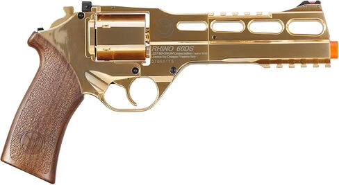 Lancer Tactical CoBranding Bo Manufacturer Chiappa Rhino Revolver 50DS .357 Magnum Style Airsoft Pistol Gold 330 FPS- Limited Edition in Saudi Arabia