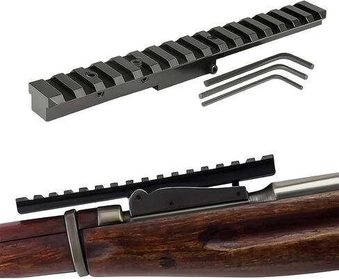 Combo of 1" Diameter Low Profile Rifle Scope Rings Picatinny Mount System with M38, M39 and M44/Mosin Nagant 91/30 Scope Mount Picatinny Rail (Rail Only) in Saudi Arabia