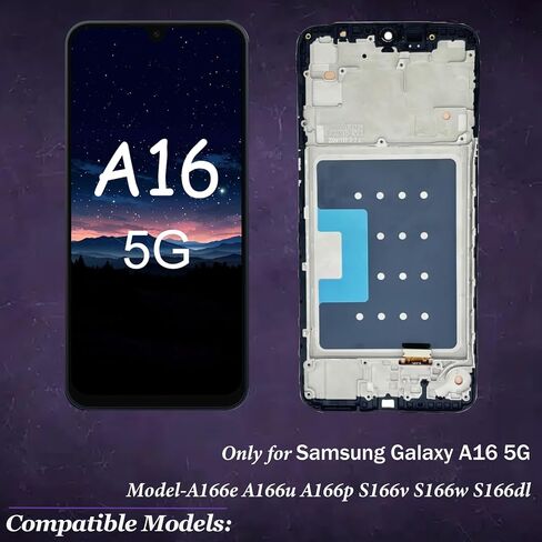 Screen Replacement for Samsung Galaxy A16 5G with Frame LCD in Kuwait