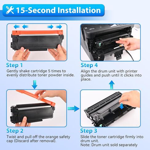 TN660 Toner DR630 Drum Compatible with Brother HL-L2300D HL-L2340DW, 3 Pack in Saudi Arabia