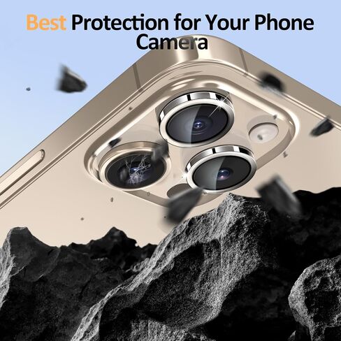 عبوة Fotbor 2+1 لهاتف iPhone 16 Pro Max مع واقي شاشة لعدسة الكاميرا، زجاج مقسى ممتص للصدمات من سلسلة Pro، [الدقة - محاذاة] ملاءمة سريعة in Kuwait