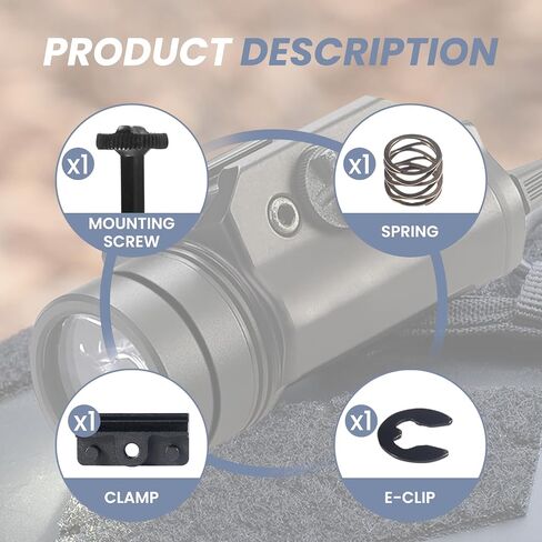 69164 TLR Clamp Assembly Earless Screw Kit Fit for Stramlight Flashlights in Kuwait