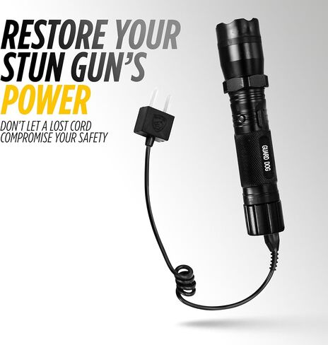 Stun Gun Charger Cord, Quick-Charge Compatible, Expandable to 15" in Saudi Arabia