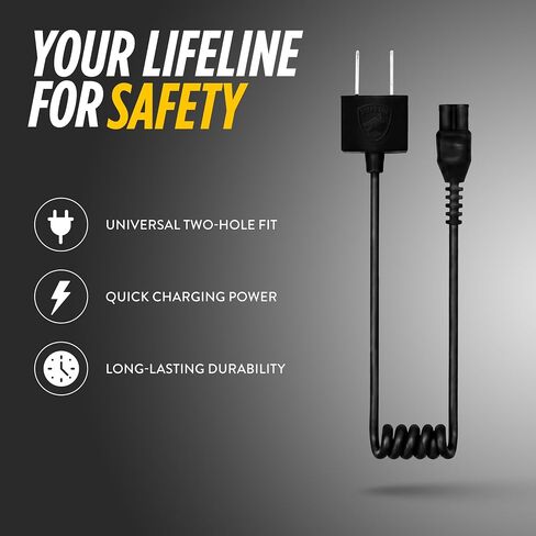 Stun Gun Charger Cord, Quick-Charge Compatible, Expandable to 15" in Saudi Arabia